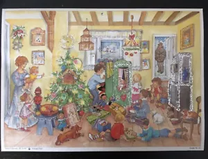 VINTAGE ADVENTSKALENDER VON RS STUTTGART-ROHR, MADE IN GERMANY MICRO GLITTER - Bild 1 von 5