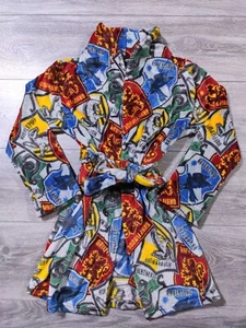 Harry Potter Robe Boys Girls Small Griffindor HufflePuff Soft Bath Robe Kids - Picture 1 of 7