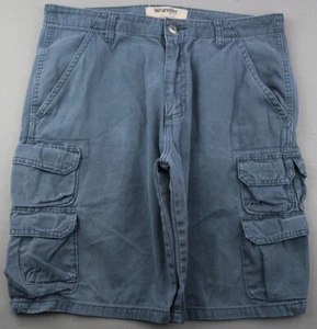 Pantalones Cortos Hombre Wrangler Auténticos Carga Azul Algodón 10 Bolsillos Talla 32 - Imagen 1 de 8
