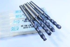 LOTE (4) NUEVAS HERRAMIENTAS DE TORNO TALADROS DE CARBURO SÓLIDO TI-NAMITE DE 4,5 MM SGS de alto carburo - Imagen 1 de 4