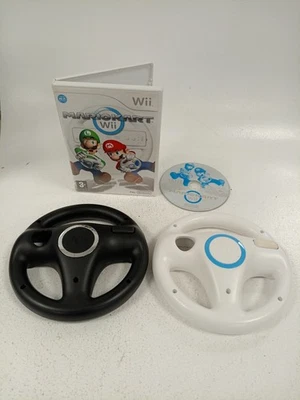 Mario Kart Wii Game Bundle With 2 Steering Wheels - Nintendo Wii - Racing Game - Image 1 of 4