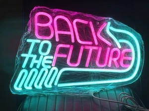 Back To The Future LED Neon Light Man Cave Movie Theater Room 15”x10” - Picture 1 of 1
