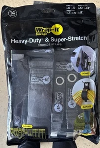 Wrap-It Aufbewahrung Schwerlast und Super Stretch Aufbewahrungsgurte 14 Stück - Bild 1 von 1