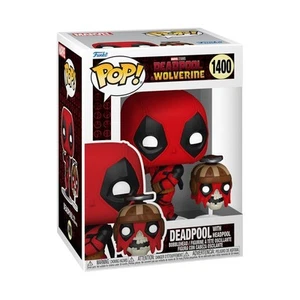 Funko Pop Marvel Deadpool & Wolverine - Deadpool with Headpool #1400 - Foto 1 di 2
