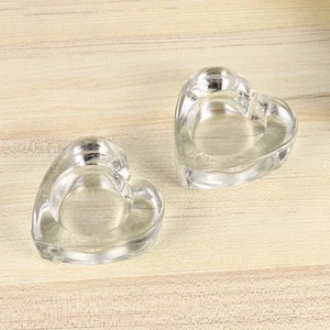 Heart-shaped Candle Stand Candlestick Cup Holder Wall Decor Accessories - Picture 1 of 11