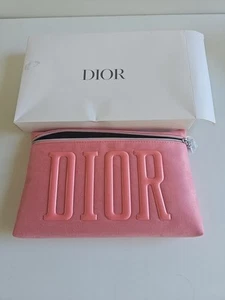 Dior Pink Trousse Pouch L 11 in H 6.5 in W 1 in Brand NEW IN BOX - Picture 1 of 20