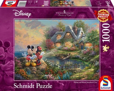 Schmidt 59639 Thomas Kinkade Disney Mickey Mouse Jigsaw Puzzle, 1000 Pieces - Immagine 1 di 4