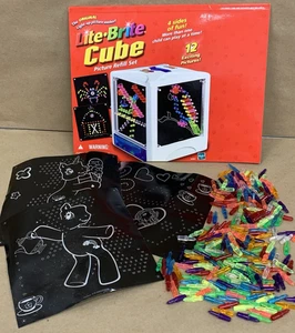 Original Lite Brite Replacement Pegs & Cube Picture Refill Designs Pages - Picture 1 of 12
