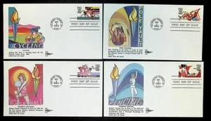 US FDC # C109-C112 35c 1984 Olympics  4 fdc's Gill  1983, 9Q560 - Picture 1 of 1