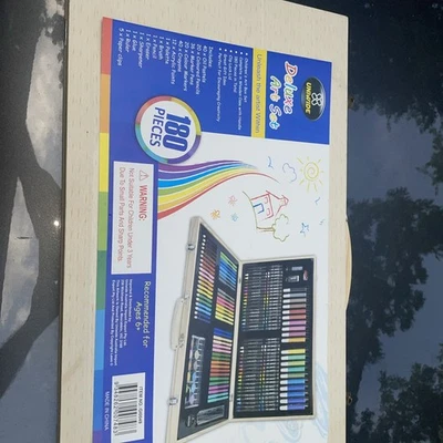 180 Piece Professional Art Set With Wooden Case And Travel Bag - Image 1 of 4