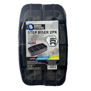 Serie 8 Fitness Stufenerhöhungen 2er Pack für 8" Plattform - 8" Plattform nicht enthalten - Bild 1 von 4