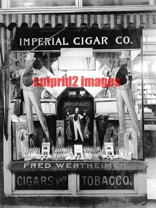 1910 OREGON PORTLAND Fred Wertheimer IMPERAL CIGAR COMPANY display window REPRO - Picture 1 of 1