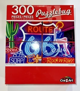 Puzzlebug 300 Piece 18.25x11 In Route 66 Puzzle, 2019 Cra-Z-Art NIB - Picture 1 of 5