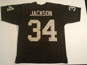 UNSIGNED CUSTOM Sewn Stitched Bo Jackson Black Jersey - M, L, XL, 2XL, 3XL - Picture 1 of 2