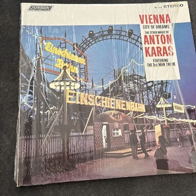 Anton Karas - Vienna City Of Dreams LP PS 319 1963 VTG VG++ - Image 1 of 4
