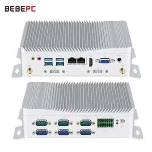 6COM Industrial Mini PC with I3 6157U Support WIN10/11 Linux Fanless Computer - Picture 1 of 23