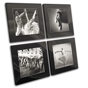 Ballet Ballerina Dancing Performing MULTI CANVAS WALL ART Picture Print VA - Picture 1 of 1