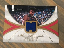 2007-08 Fleer Hot Materials Game Worn Jersey Card Julius DR. JErving SHIPS FREE!