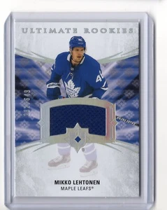 Tarjeta Jersey Mikko Lehtonen Rookies 142 #d 282/649 2020-21 Ultimate Collection - Imagen 1 de 2