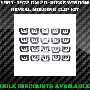 1967-1972 GM B BODY Rear Glass Window Front Windshield Molding Trim Reveal Clips - Bild 1 von 3