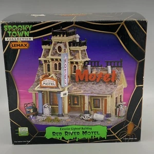 Lighted Lemax Spooky Town Red River Motel #75491 2007 Retired - Picture 1 of 13