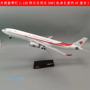 1:135 Algeria A330 Airways Airlines Passenger Airplane Aircraft Model W/ Light - Picture 1 of 10