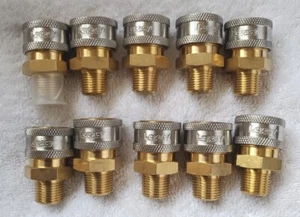 10 Legacy 9.802-169.0 Pressure Washer Quick Coupler 3/8 Socket 3/8 NPT - LOT - Picture 1 of 1