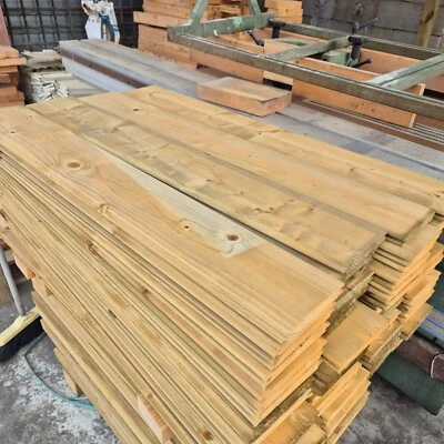 SUNWOOD Perlina in Abete Impregnato 15x2 cm, 10 pezzi, Lunghezza mista da 99 cm