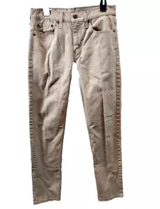 Levi's 502 Jeans Mens 30x32 Regular Tapered Fit Stretch Comfort Denim Tan - Picture 1 of 9