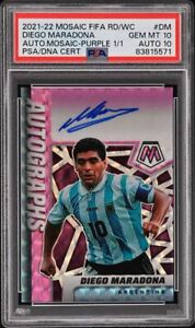Panini Mosaic FIFA Road to World Cup Diego Maradona #A-DM One of One PSA