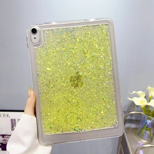Glitter Clear Case Hard Proetct Cover For iPad 10th 9th 8th Air 5/4 Pro 11 Mini6 - Picture 1 of 17