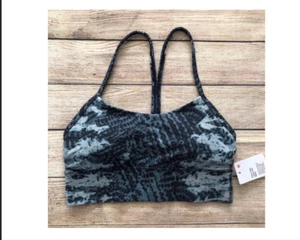 NWT Lululemon Flow Y Bra Long Line Size12 Nulu B/C Cup Indigo Lace Starlight - Picture 1 of 5