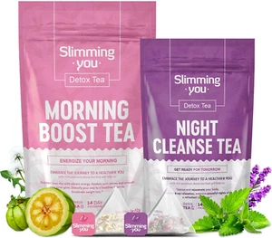 Detox Tea 14 Day Herbal Tea, Detox Cleanse for Weight Loss, Colon Cleanse and Di - Picture 1 of 20