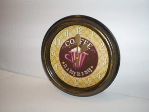 Beautiful 9.5"Coffee Is A Hug In A Mug Wall Clock - Picture 1 of 3