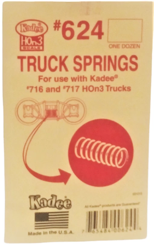 HOn3 Scale Kadee #624 Truck Springs for #716 & 717 Trucks (12) pcs - Image 1 of 1