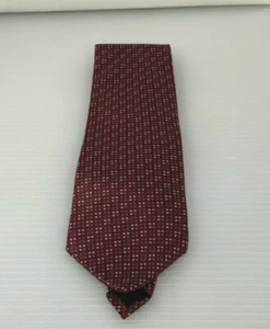 DKNY Para Hombre Corbata Roja Lunares Negocios Trabajo Diseñador Corbata (E3) - Imagen 1 de 5