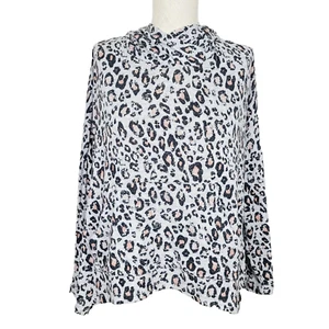 SUNDRY Hoodie Top Size 0 XS Soft Knit Oversized Kangaroo Pocket Pullover Shirt - Picture 1 of 6