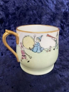 D&C Limoges France Vintage Handbemalt Kinder Tasse / Becher Kinder spielen Musik - Bild 1 von 6