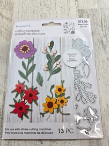 Momenta Flora Flowers Die Paper Craft 13 Dies Spring Summer - Picture 1 of 4