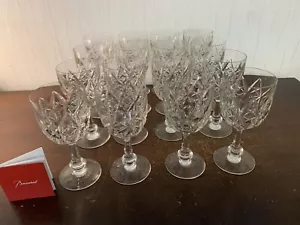 15 Glasses Water Model Harfleur IN Crystal Baccarat (Price per Unit) - Picture 1 of 10