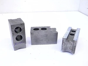 JUEGO USADO DE 3 MANDÍBULAS DE MANDRIL DE TORNO SUAVE DE ACERO DACO 8.1SMW - Imagen 1 de 1