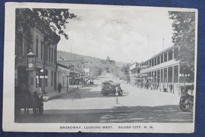 ca1920 Silber Stadt New Mexico Straßenszene Postkarte - Bild 1 von 2