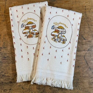 2 neue Franco Kanone Schmetterlinge Pilze Vintage Landhaus Küchentücher - Bild 1 von 5