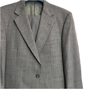 Vintage Burberry London Anzug Herren Gr. 40R Hose 33Wx32L grau kariert 2tlg Suit » - Bild 1 von 16