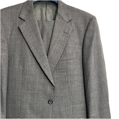 Vintage Burberry London Suit Men’s Size 40R Pants 33Wx32L Gray Plaid 2PC Suit - Image 1 of 4