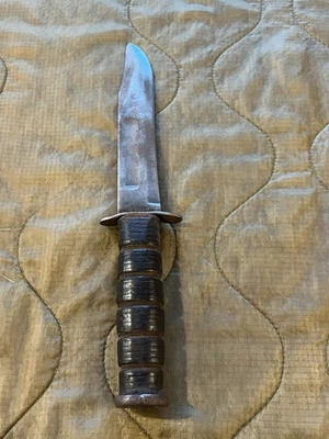Во время Второй мировой войны эпохи USMC KABAR боевой нож - без ножен - Второй мировой войны морской пехоты - Изображение 1 из 4