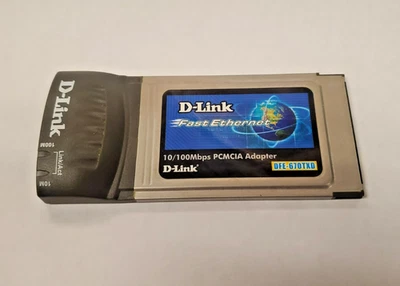 D-Link DFE-670TXD PCMCIA Fast Ethernet 10/100 LAN Card – Working Vintage - Image 1 of 4