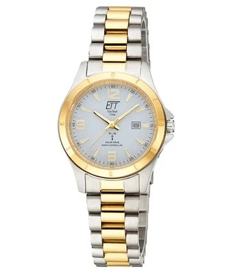 ETT ECO TECH TIME Damenuhr Funk-Solar Gobi Lady Edelstahl/Bicolor ELS-11676-12M - Bild 1 von 4