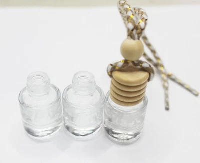 10X Glass Hanging Diffuser Fragrance Perfume Essential Oils Air Freshner Bottle - Image 1 of 4