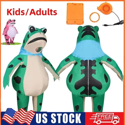 DISFRAZ DE RANA INFLABLE DIVERTIDO CUERPO COMPLETO ÚNICO COSPLAY DISFRAZ HALLOWEEN Foto 1 de 4